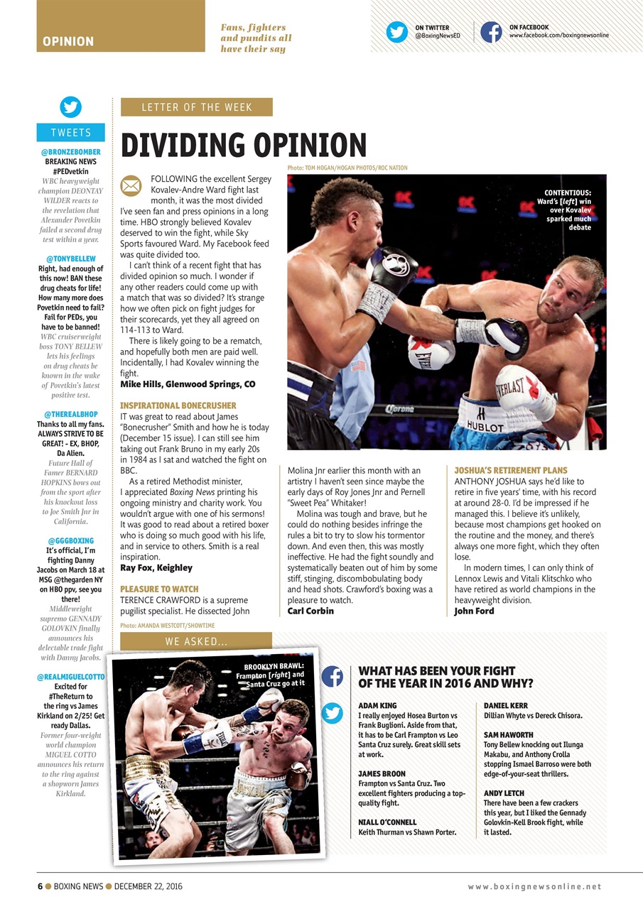 Boxing News Preview Pages