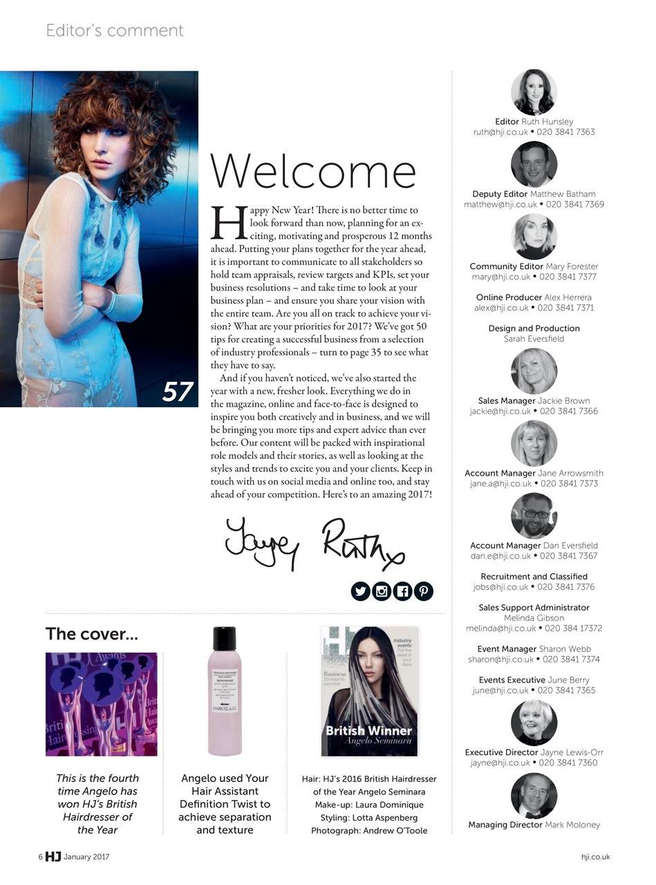 Hairdressers Journal Preview Pages