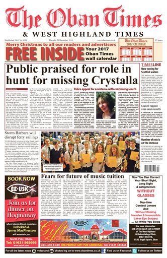The Oban Times & Lochaber Times issue 