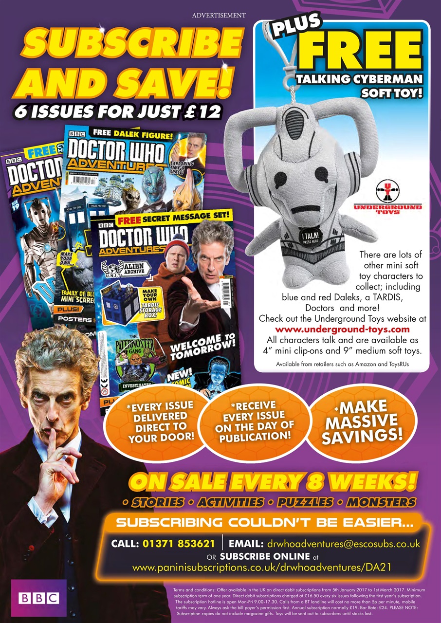 Doctor Who Adventures Magazine Preview Pages