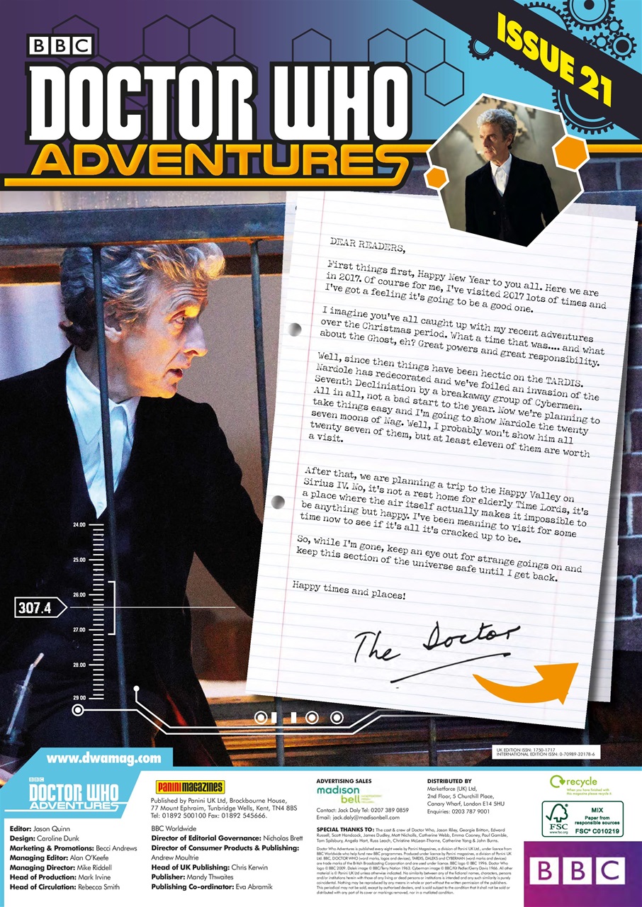 Doctor Who Adventures Magazine Preview Pages