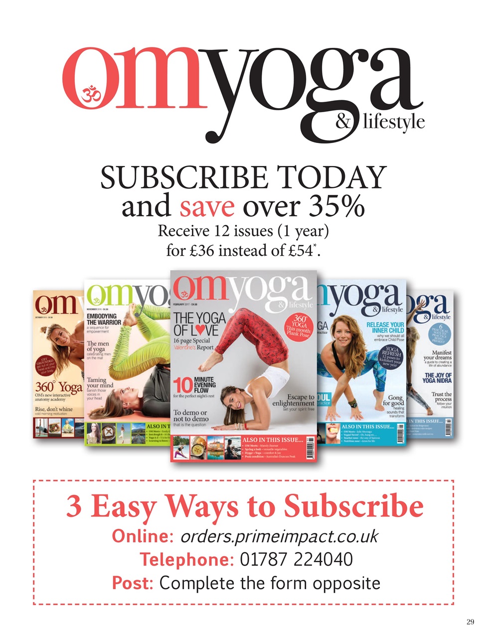 OM Yoga Magazine Preview Pages