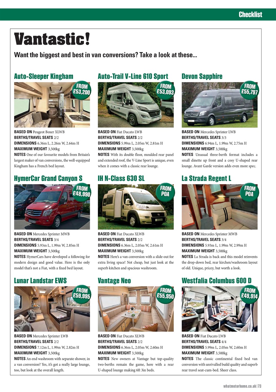 What Motorhome magazine Preview Pages