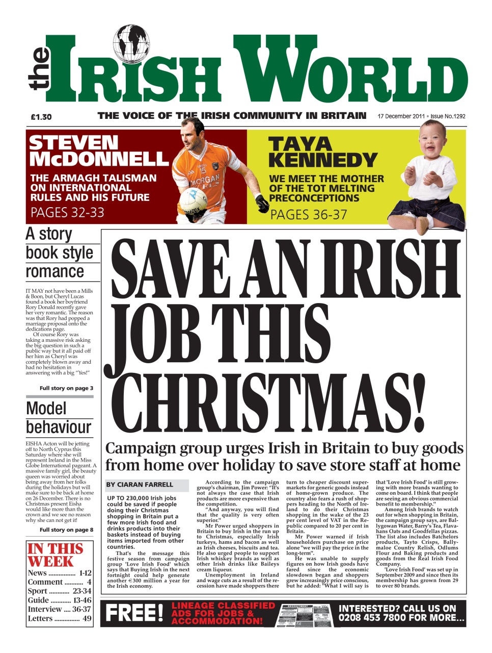 Irish World Preview Pages