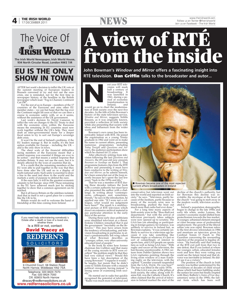 Irish World Preview Pages