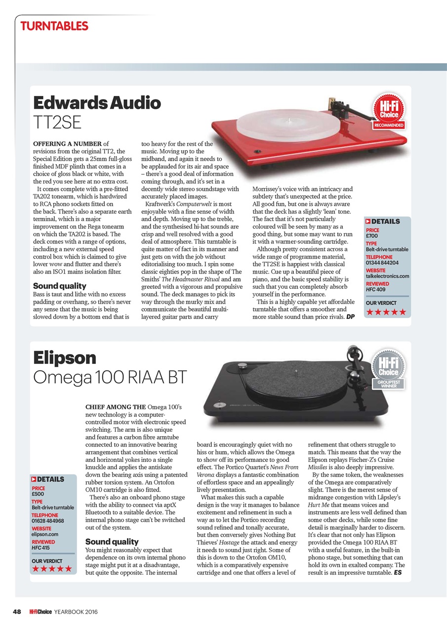 Hi-Fi Choice Preview Pages
