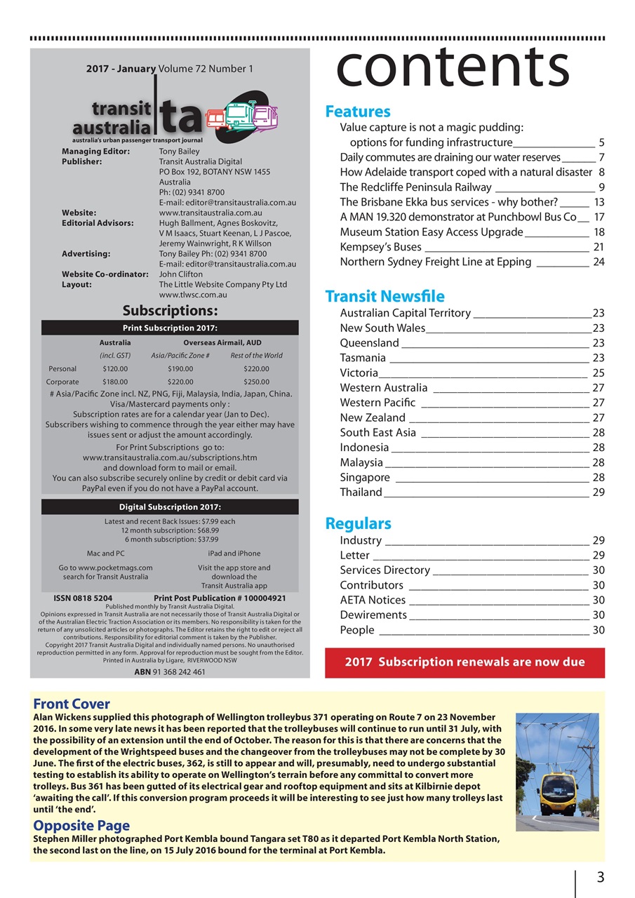 Transit Australia Preview Pages