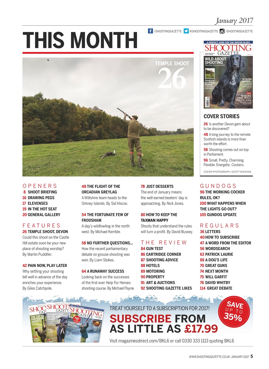 Shooting Gazette Preview Pages