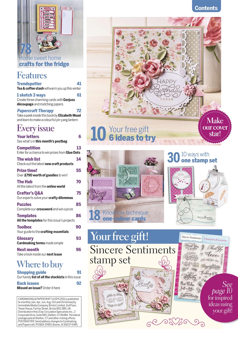 Cardmaking & Papercraft Preview Pages