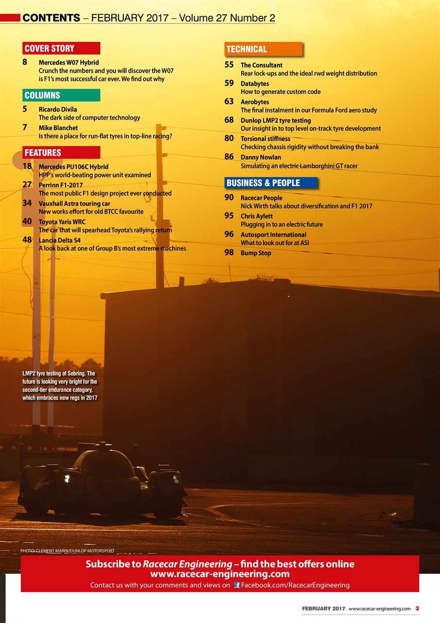 Racecar Engineering Preview Pages