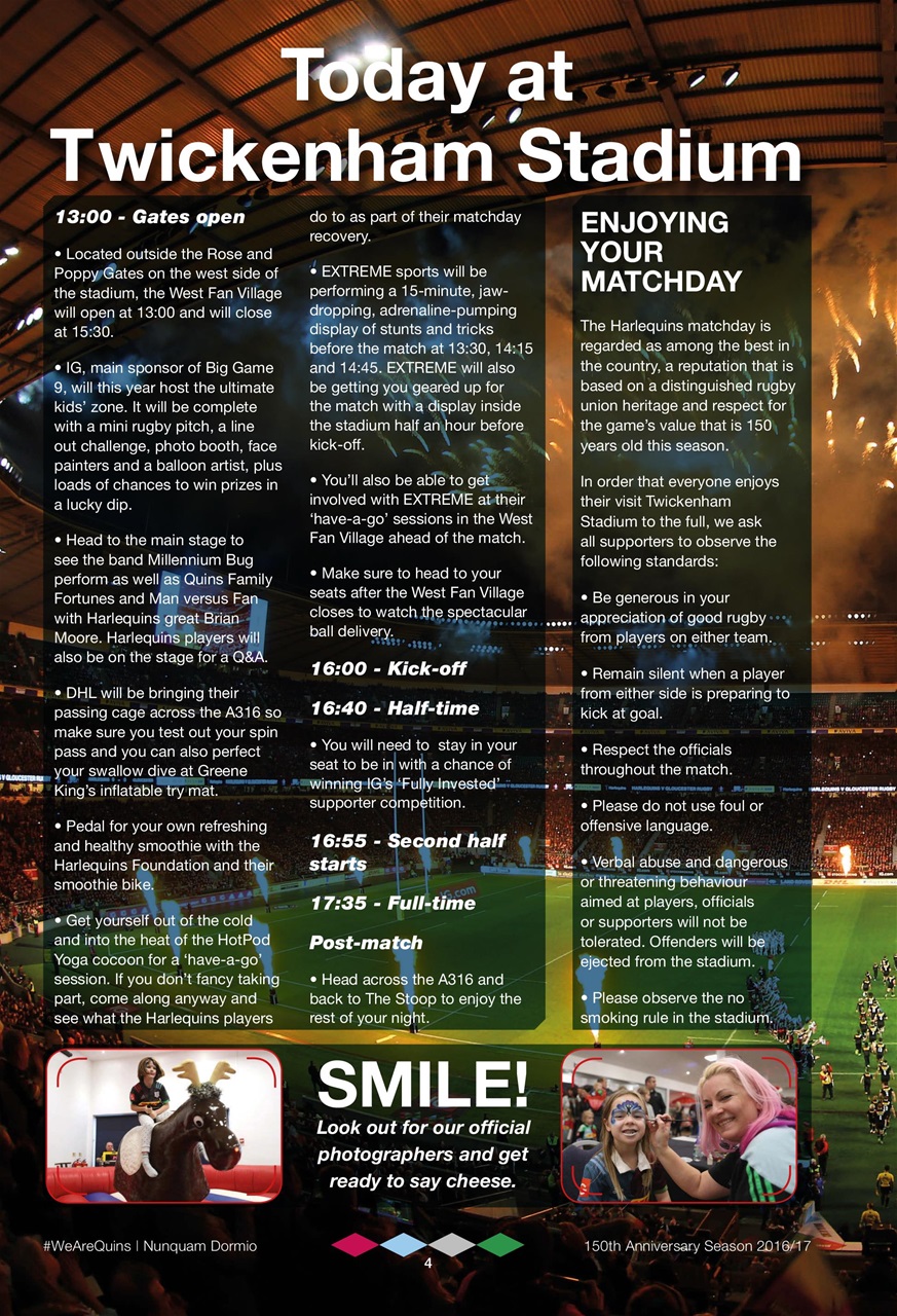 Harlequins Preview Pages