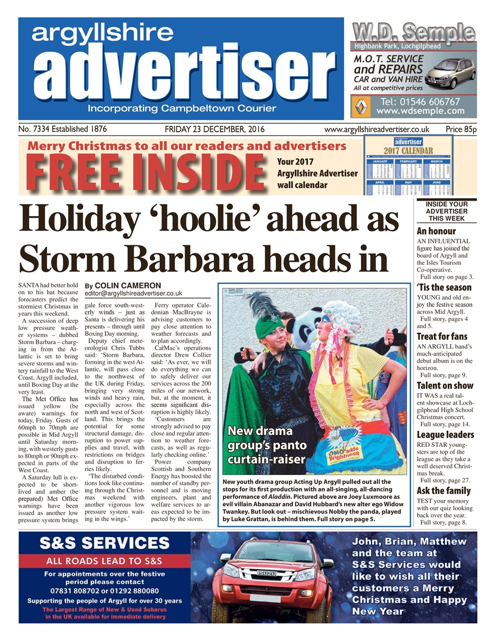 Argyllshire Advertiser Preview Pages