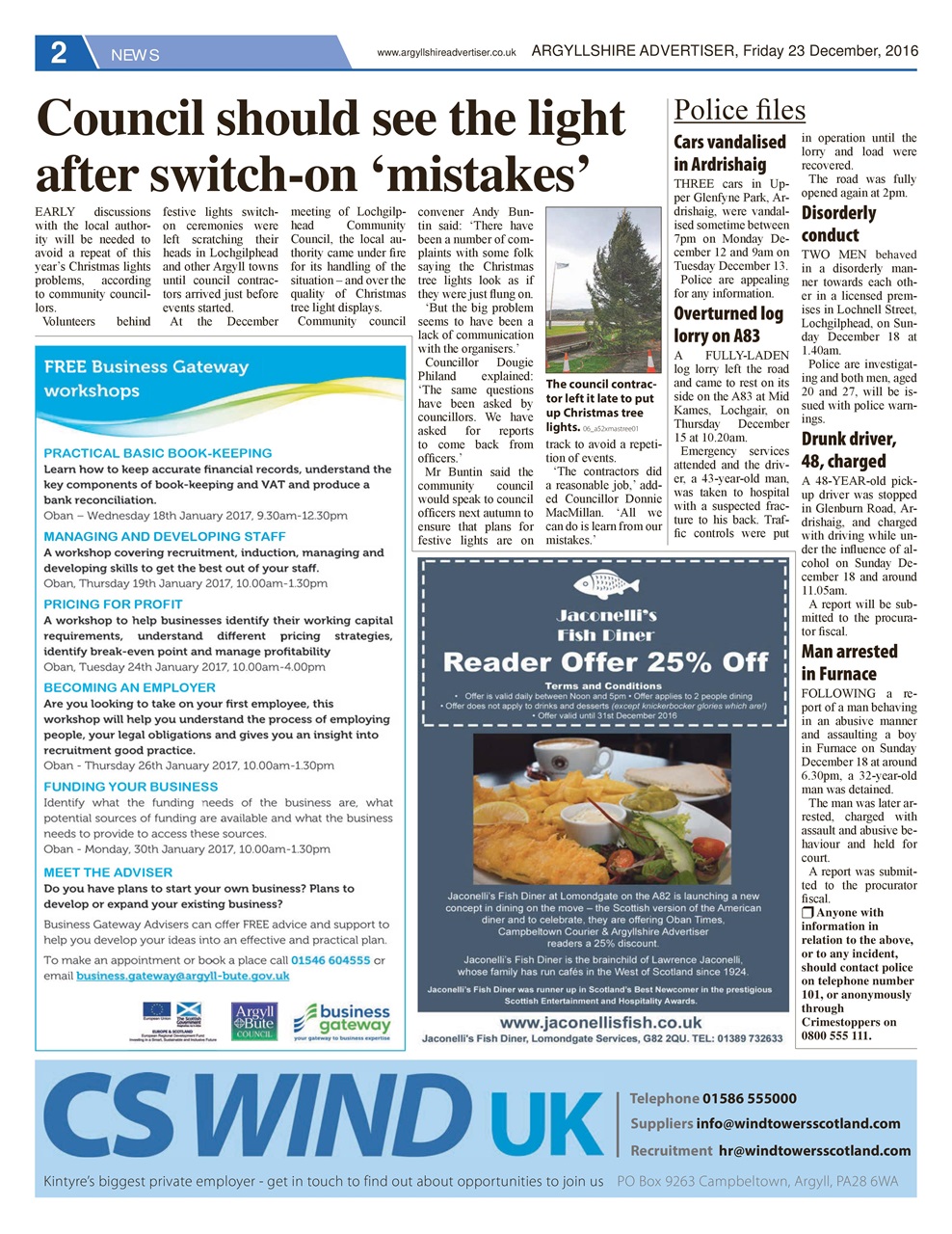 Argyllshire Advertiser Preview Pages