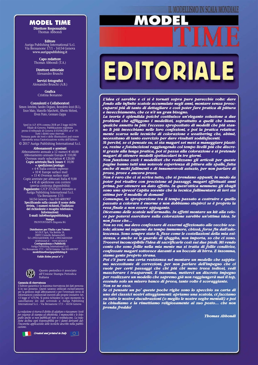 Model Time Preview Pages