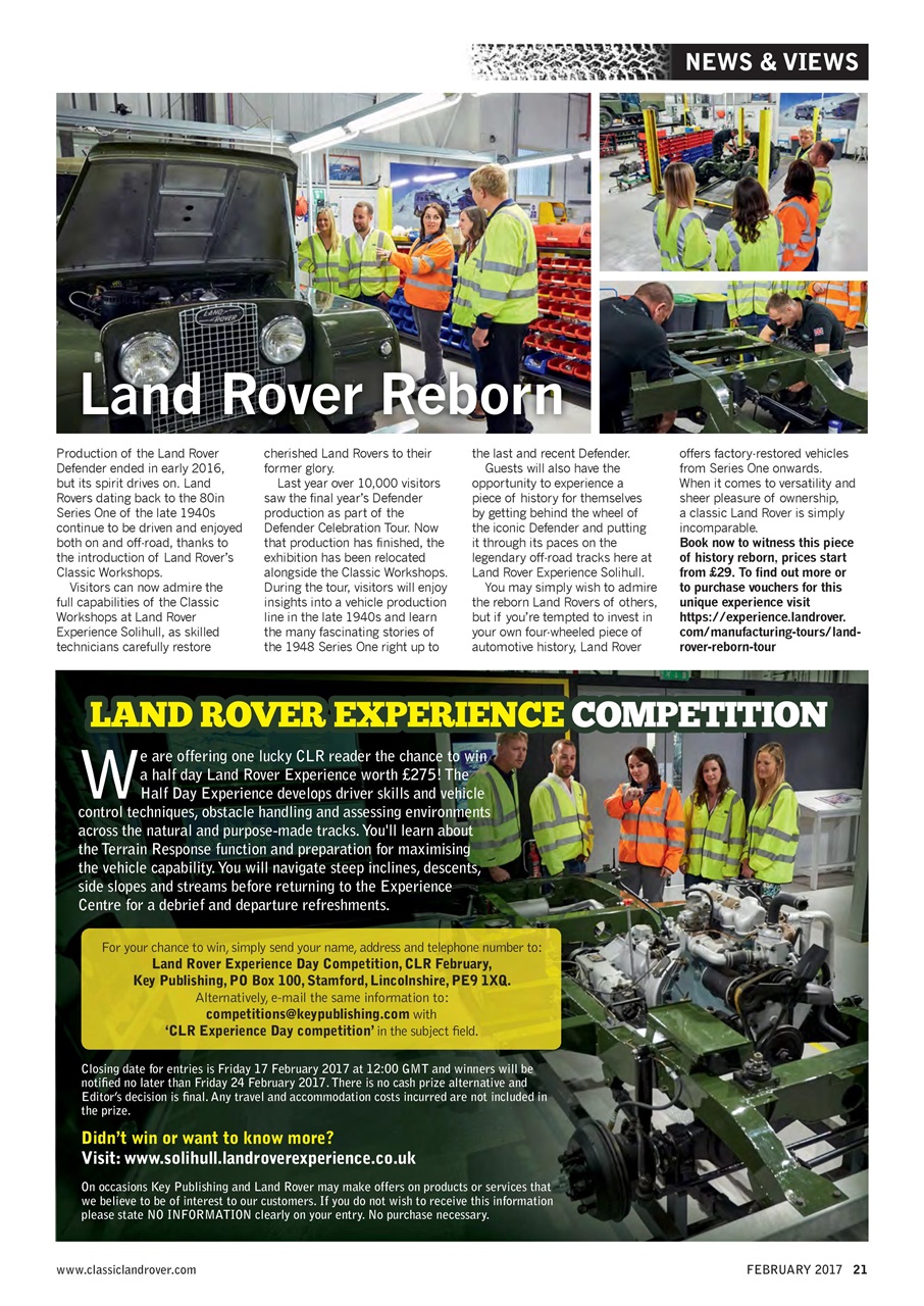 Classic Land Rover Magazine Preview Pages