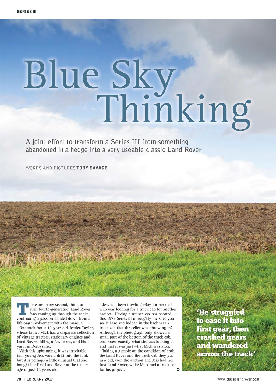 Classic Land Rover Magazine Preview Pages