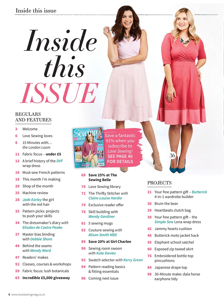 Love Sewing Preview Pages