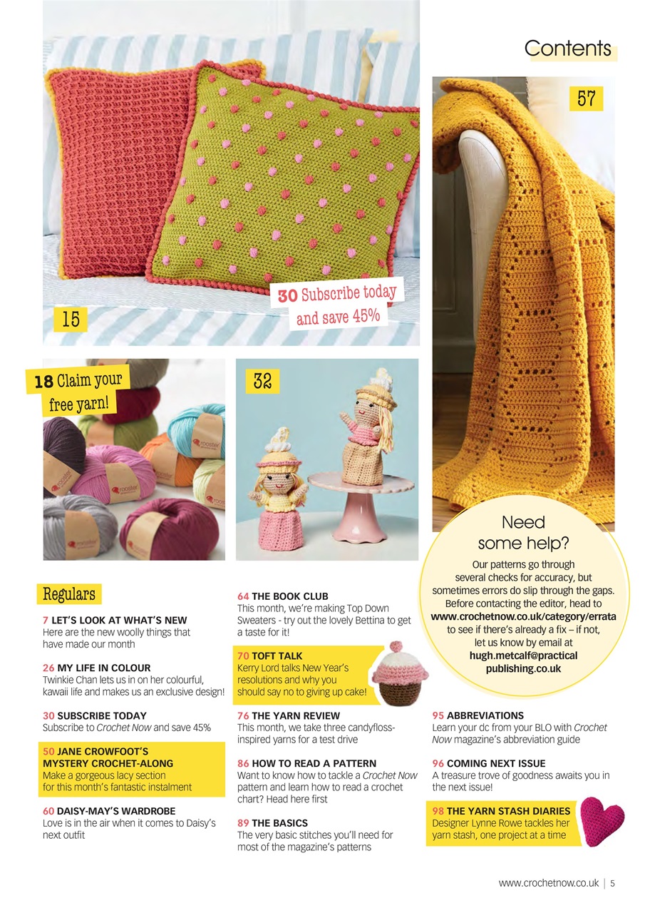 Crochet Now Magazine Preview Pages