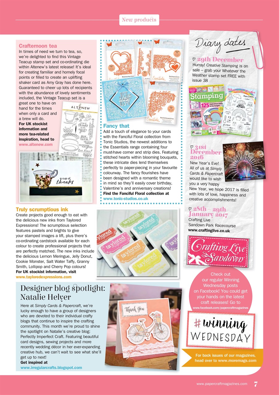 Simply Cards & Papercraft Preview Pages