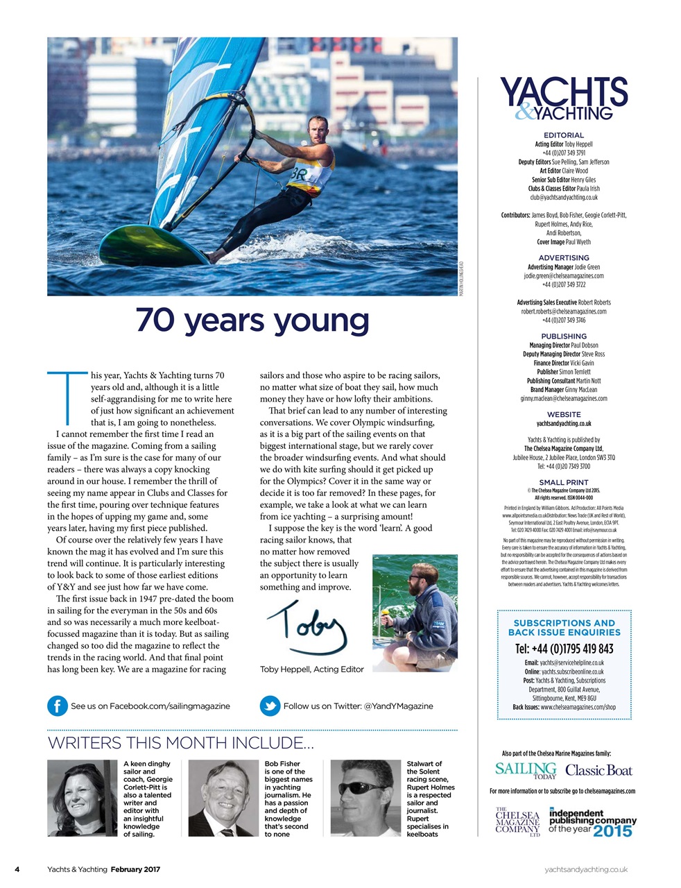 Yachts & Yachting Preview Pages