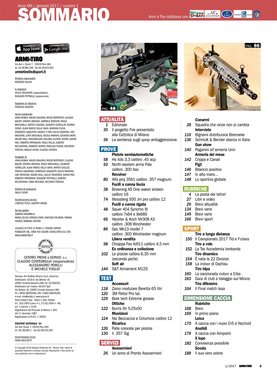 Armi E Tiro Preview Pages