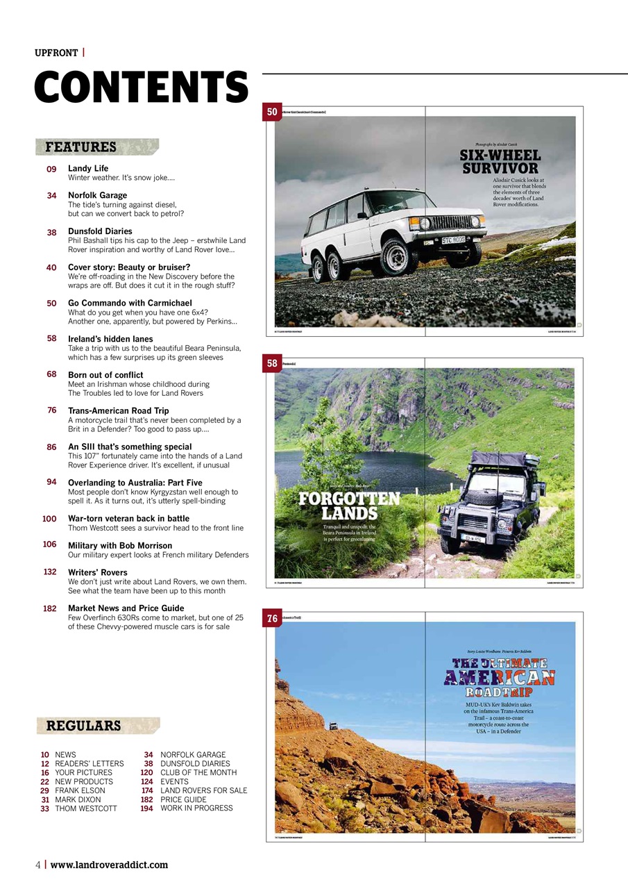 Land Rover Monthly Preview Pages