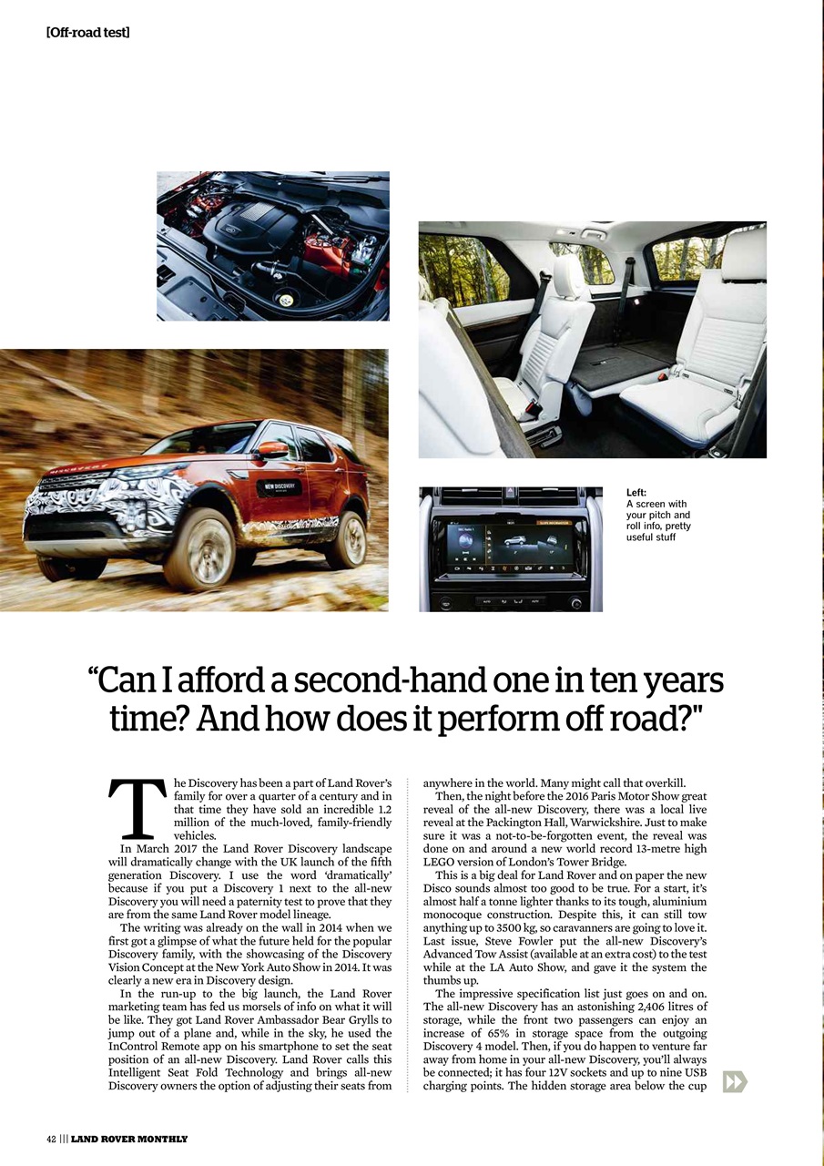 Land Rover Monthly Preview Pages