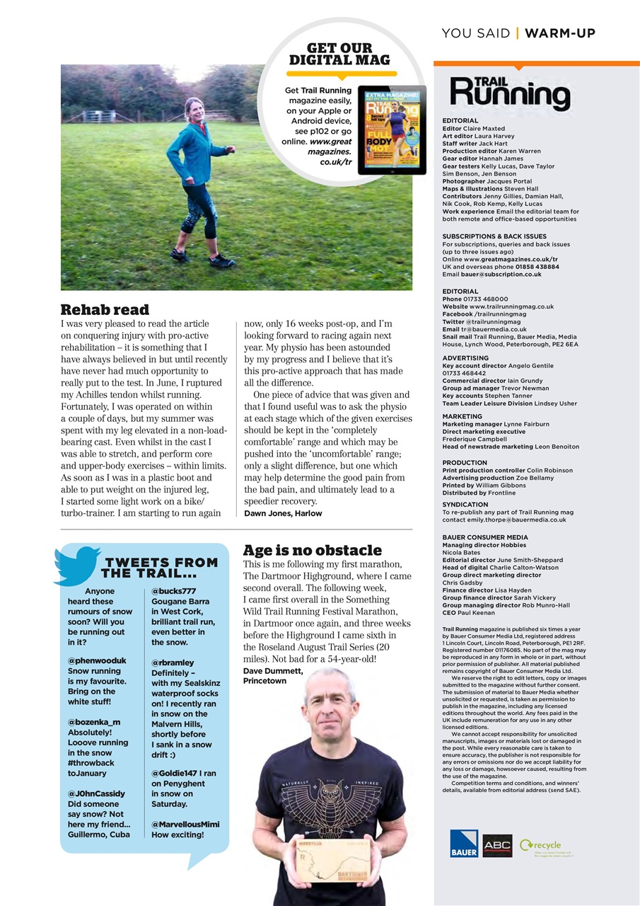 Trail Running Preview Pages
