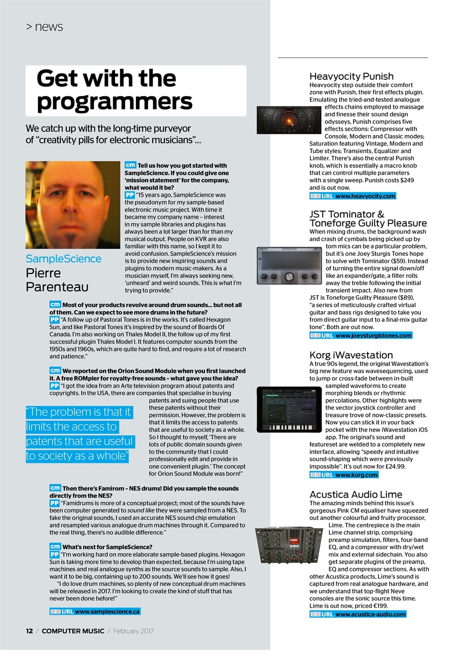 Computer Music Preview Pages