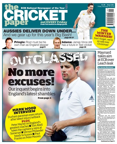 The Cricket Paper issue 23rd December 2016