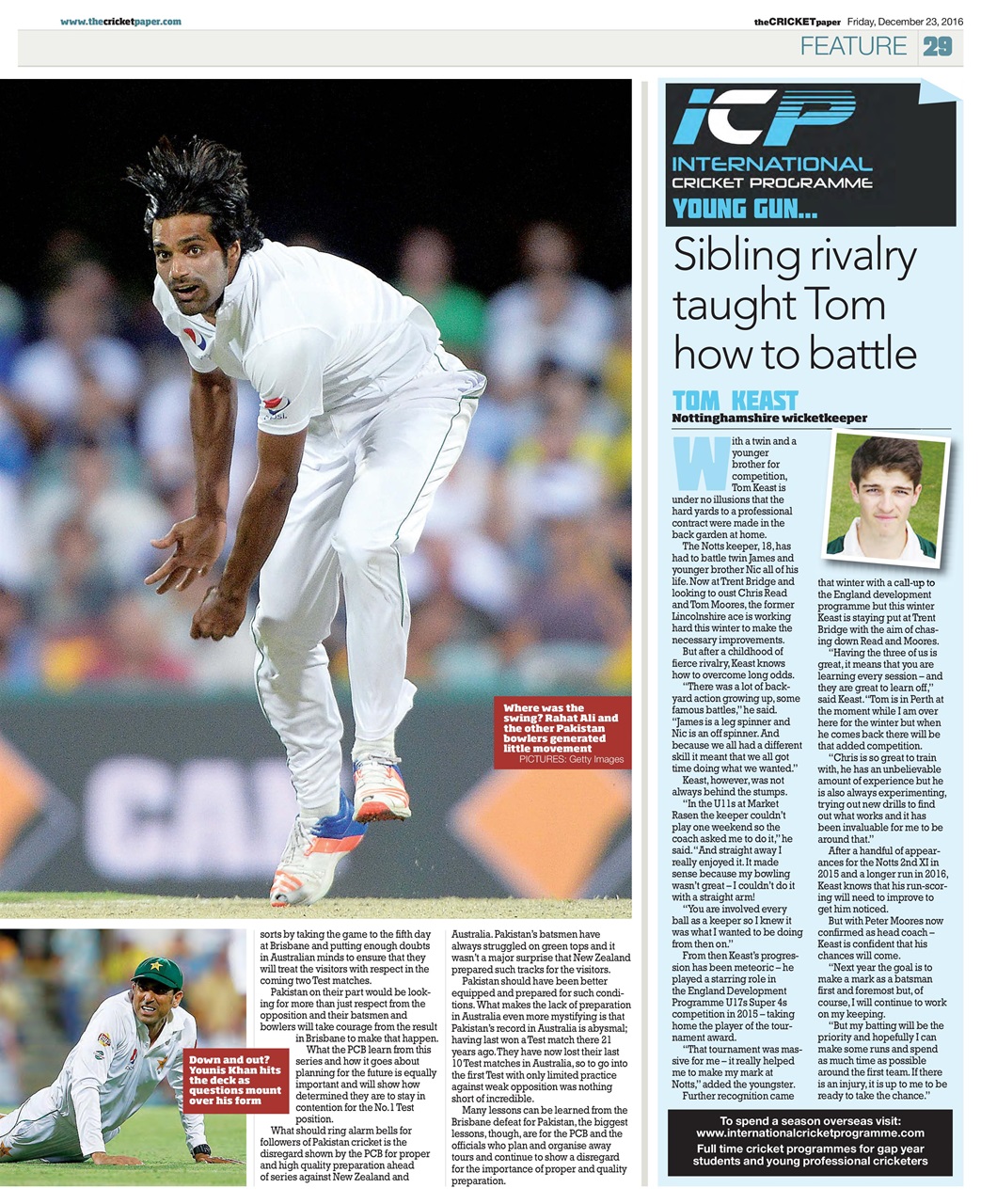 The Cricket Paper Preview Pages