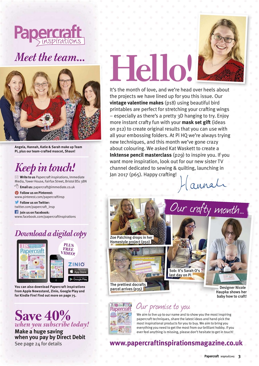 Papercraft Inspirations Preview Pages