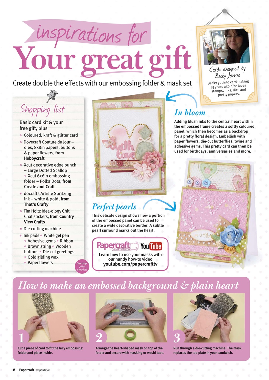 Papercraft Inspirations Preview Pages