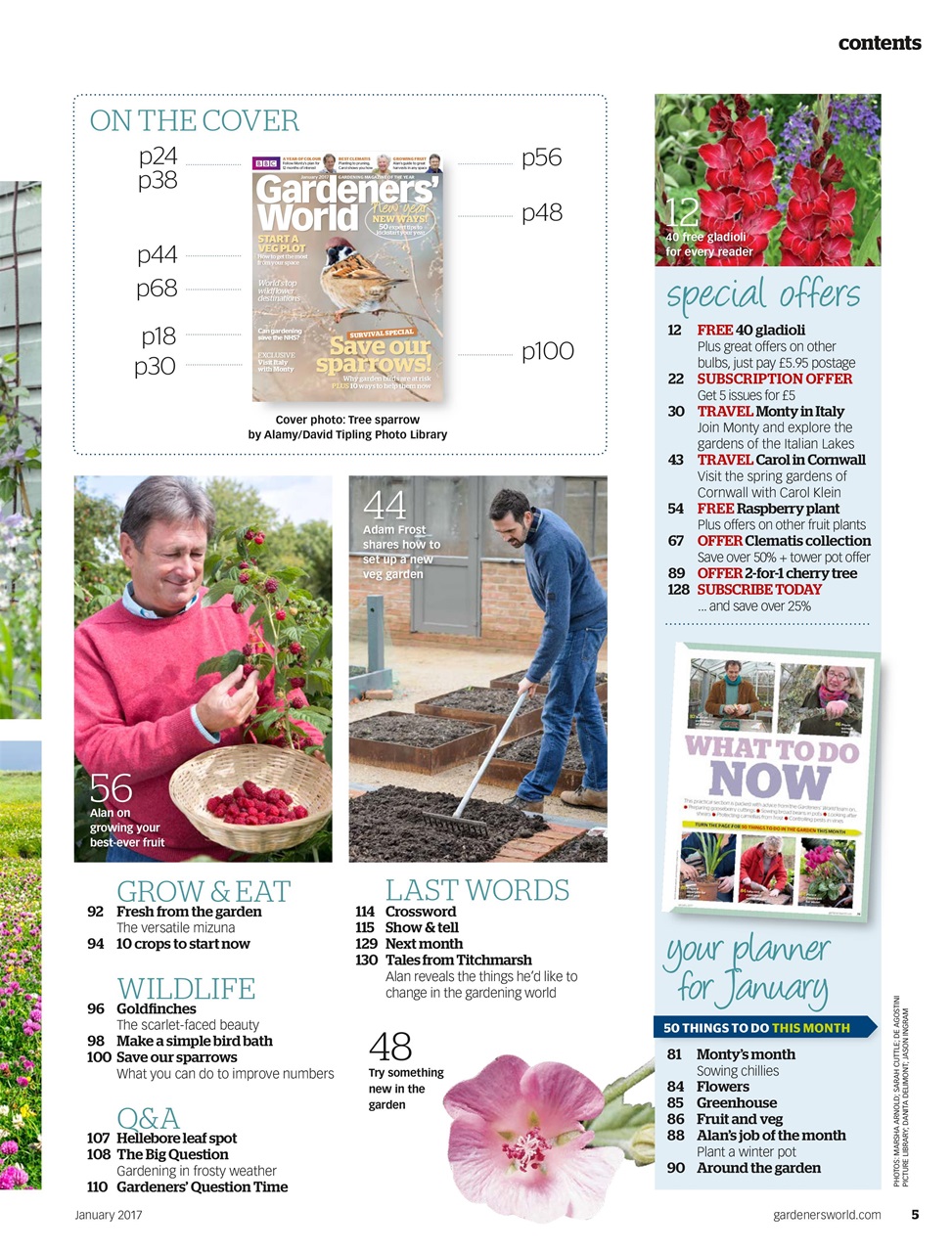 BBC Gardeners’ World Magazine Preview Pages