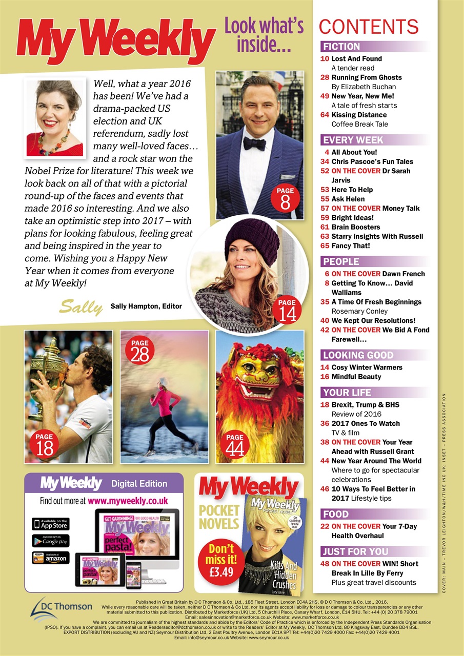 My Weekly Preview Pages