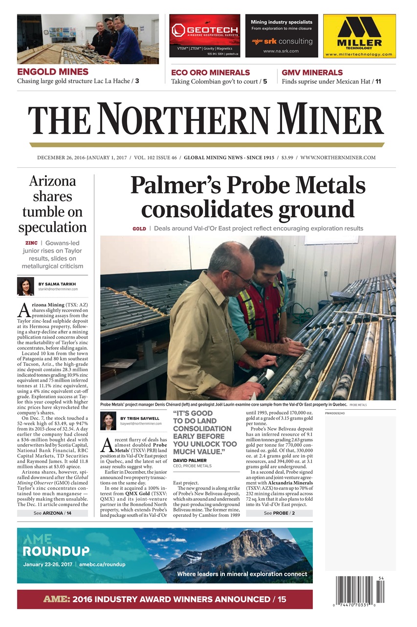The Northern Miner Preview Pages