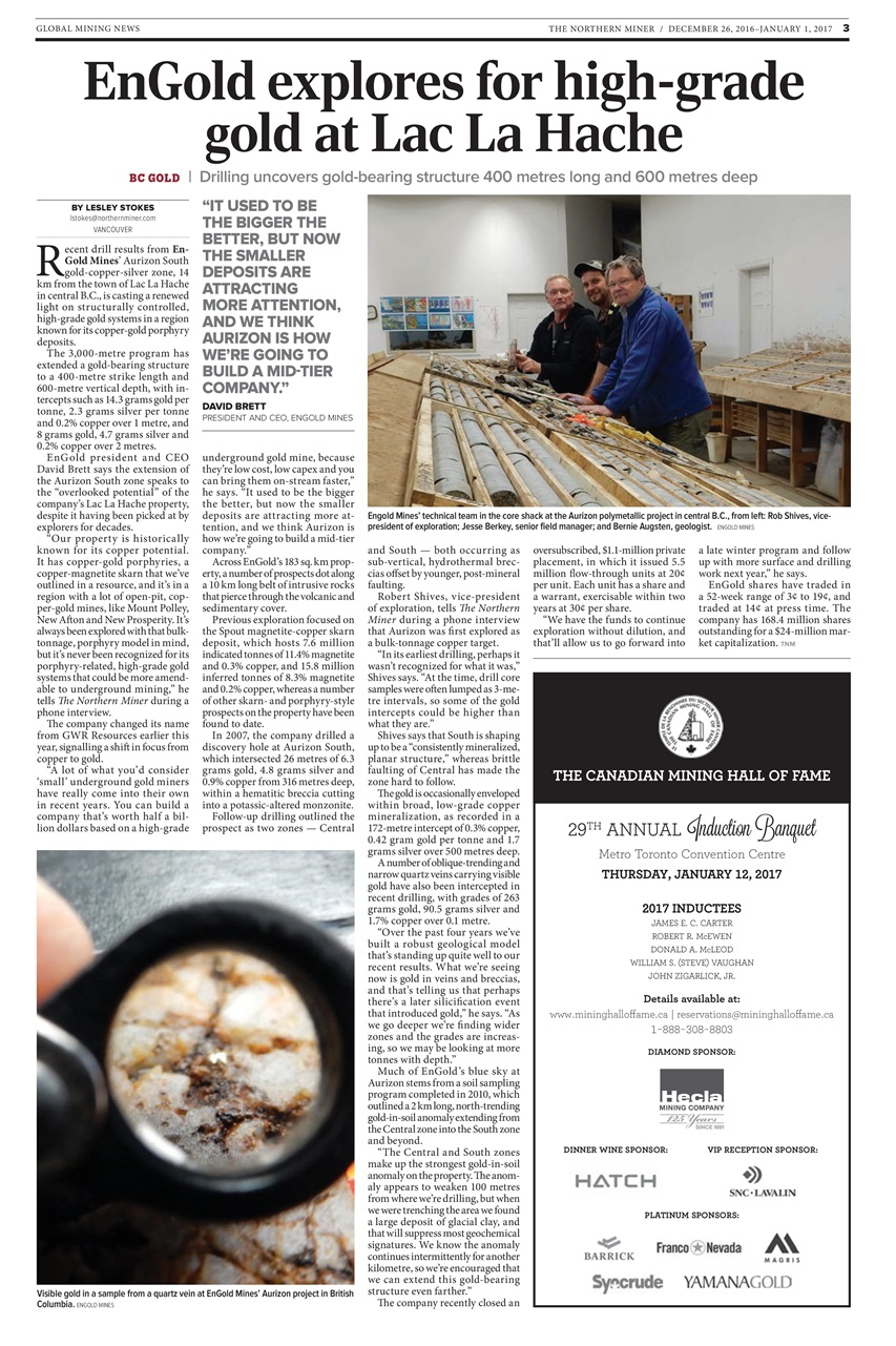 The Northern Miner Preview Pages