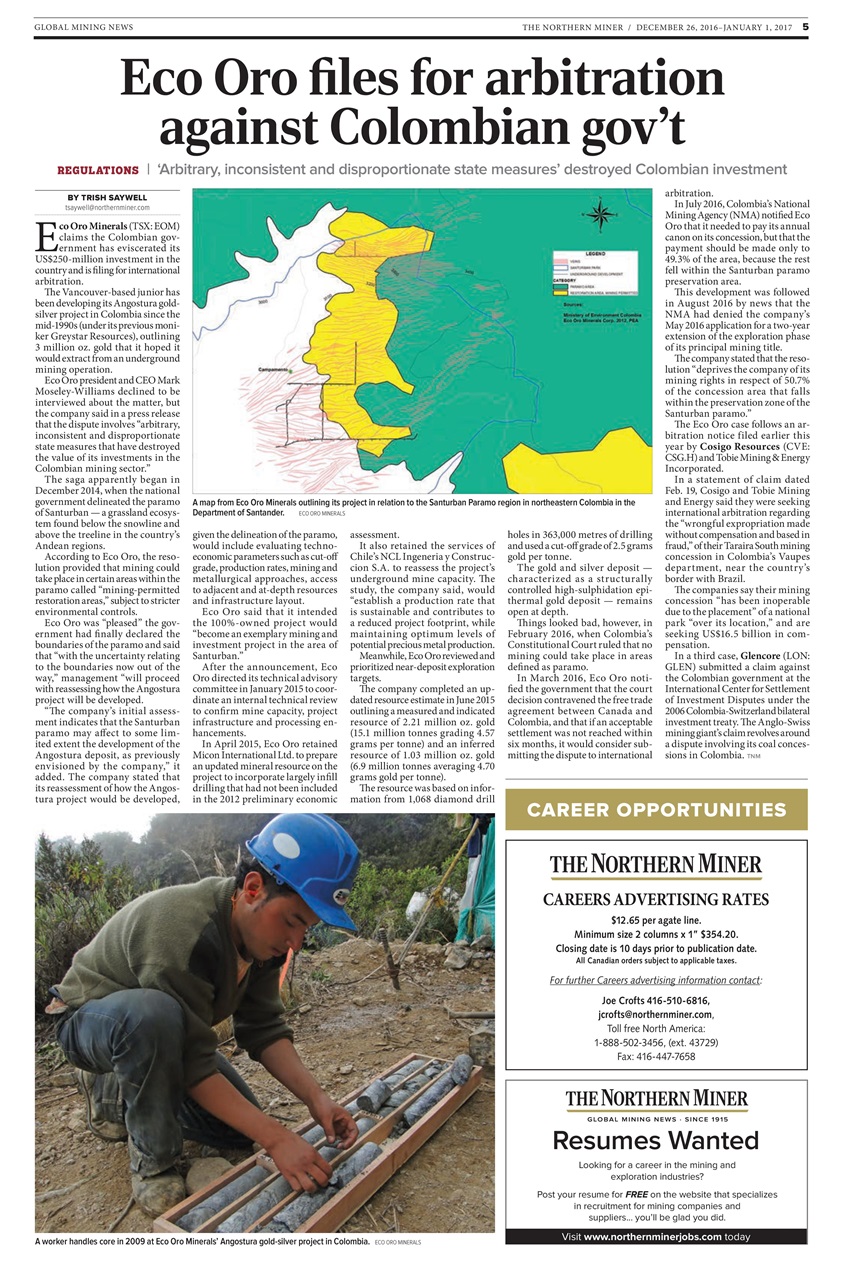 The Northern Miner Preview Pages