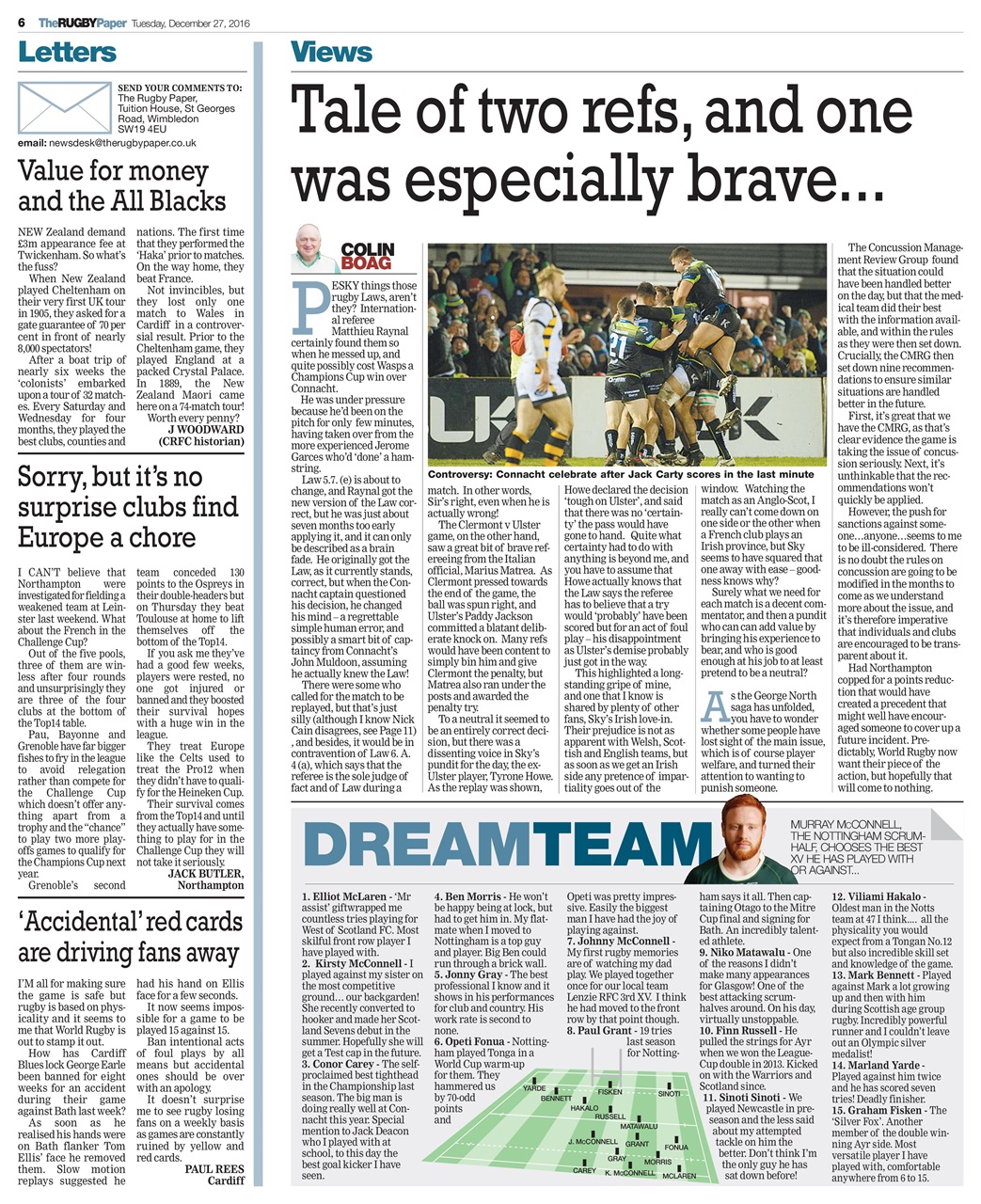 The Rugby Paper Preview Pages