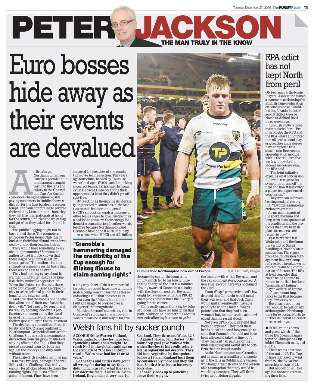 The Rugby Paper Preview Pages