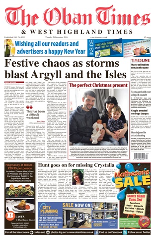 The Oban Times & Lochaber Times issue 29th December 2016