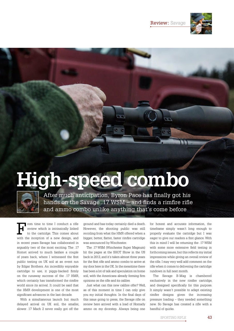 Sporting Rifle Preview Pages