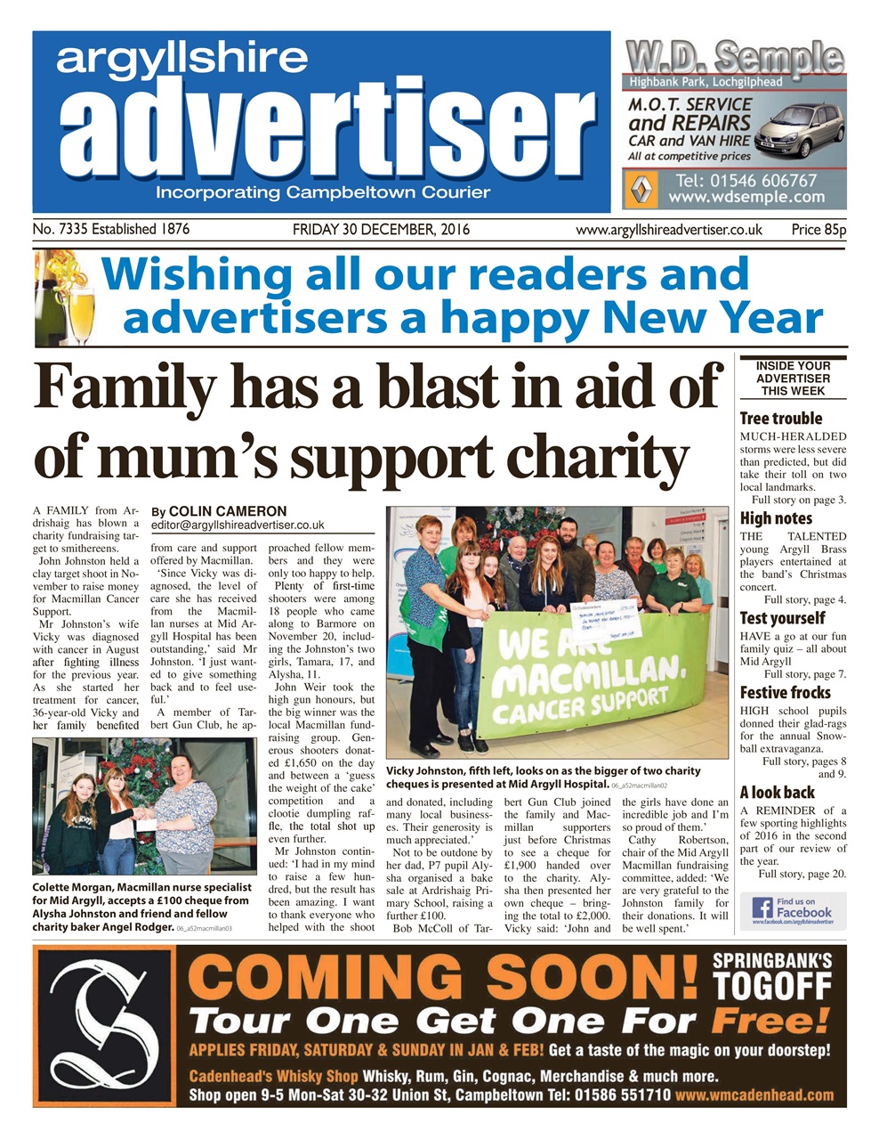 Argyllshire Advertiser Preview Pages