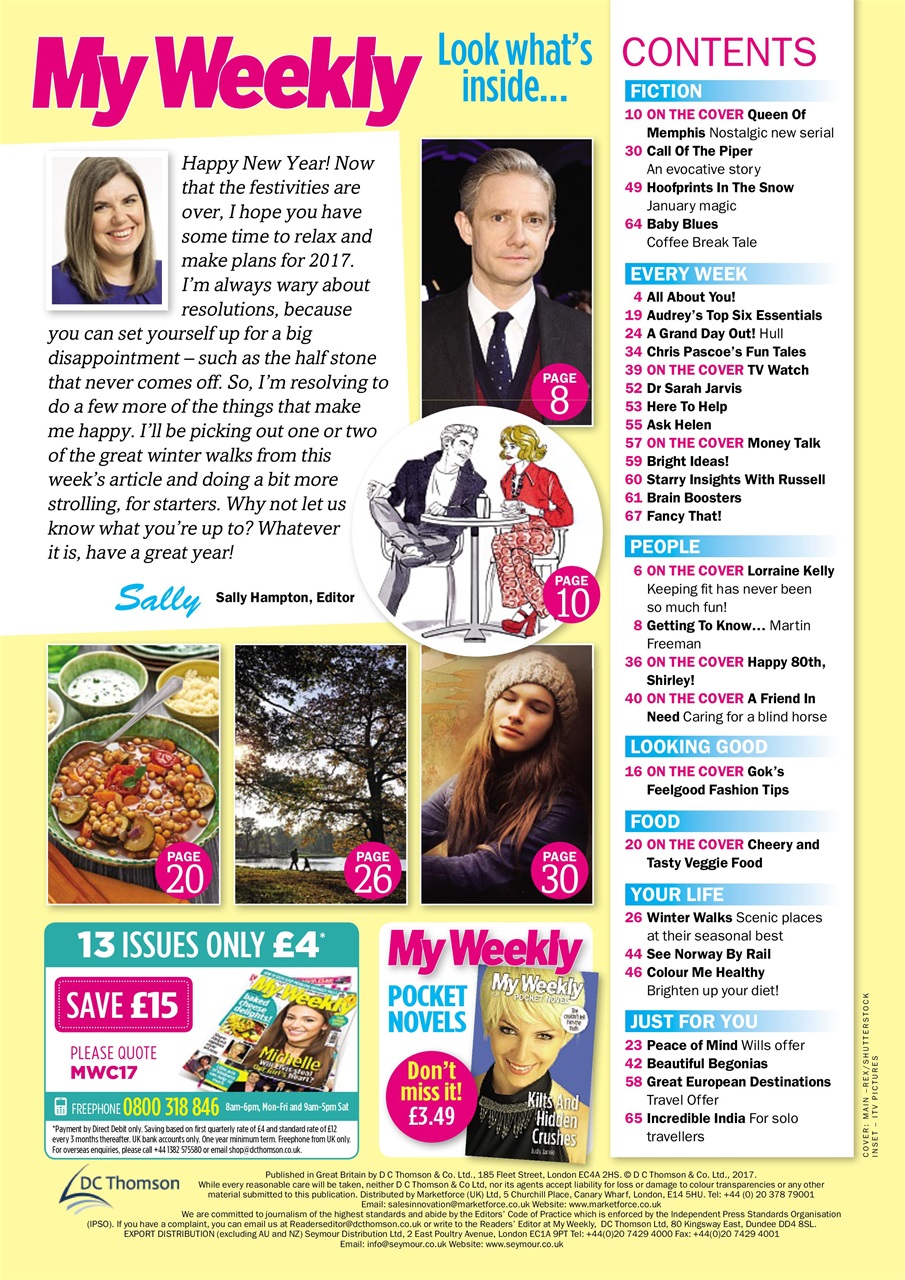 My Weekly Preview Pages