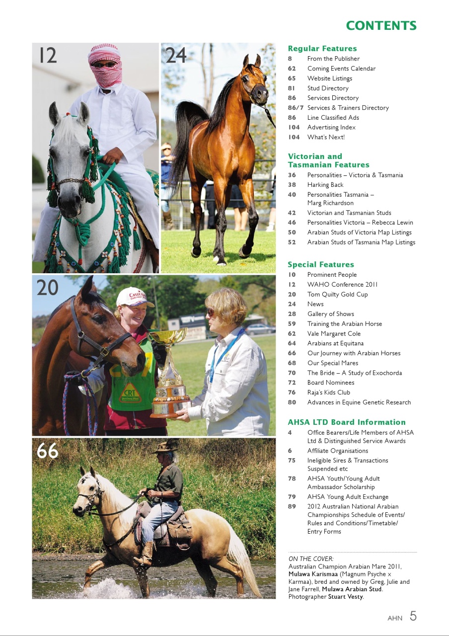 Australian Arabian Horse News Preview Pages