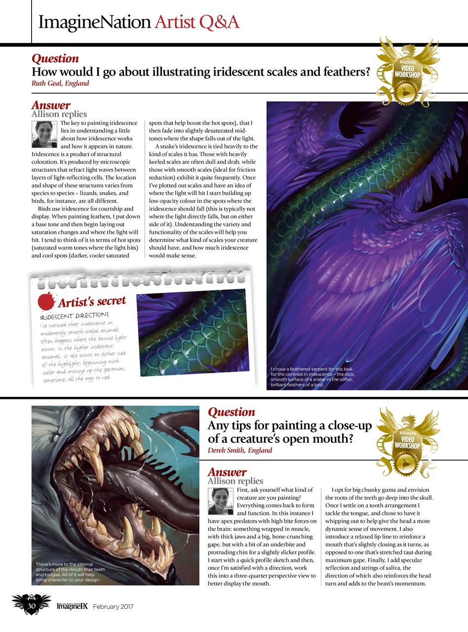 ImagineFX Preview Pages