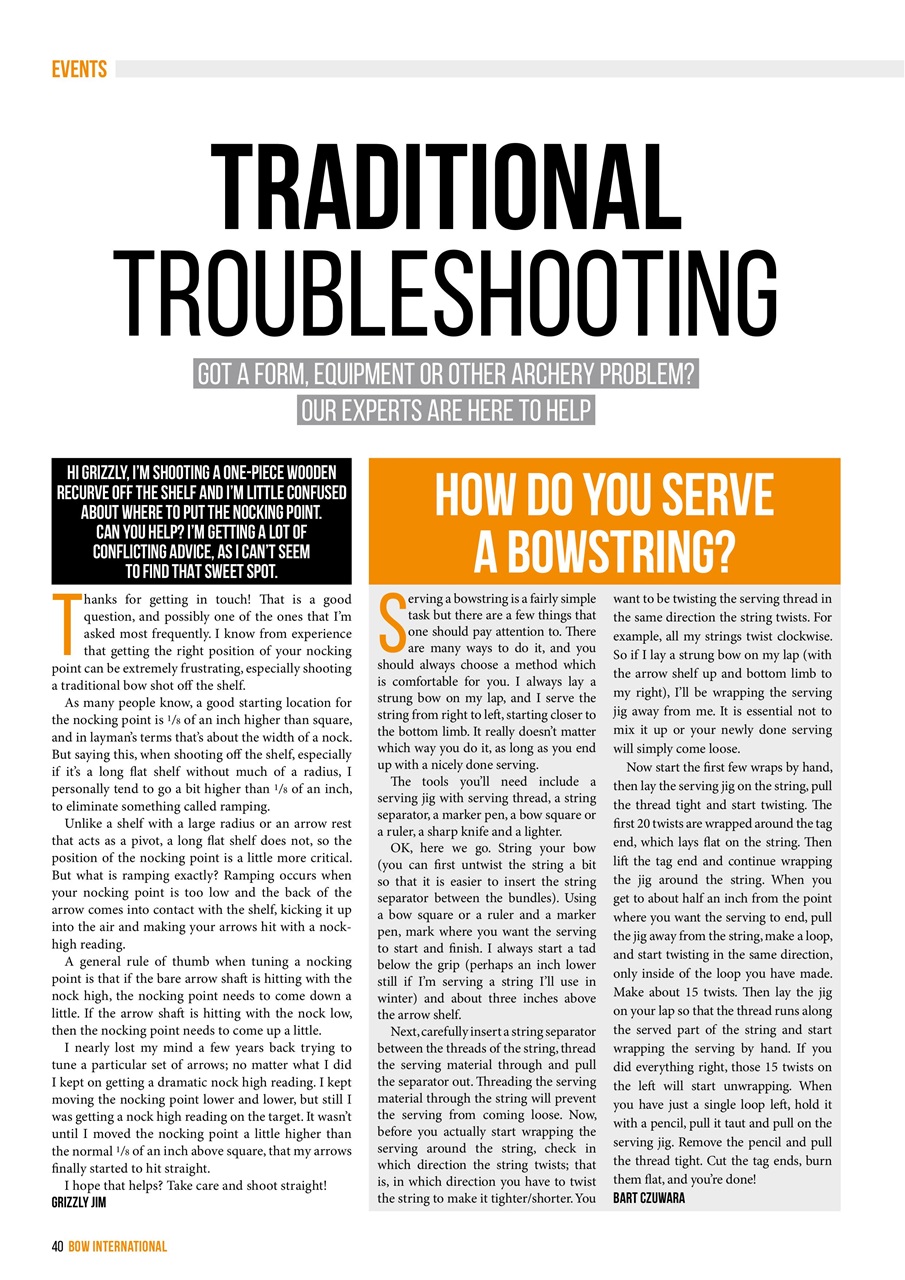 Bow International Preview Pages