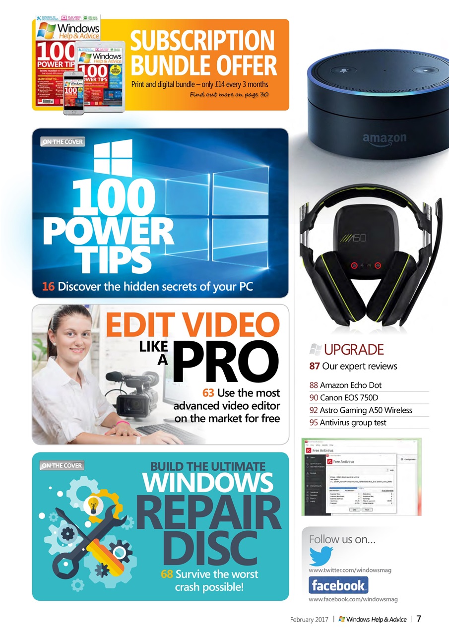 Windows Help & Advice Preview Pages