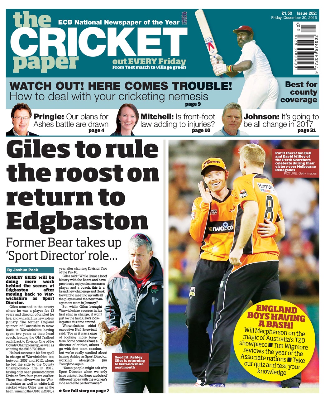 The Cricket Paper Preview Pages