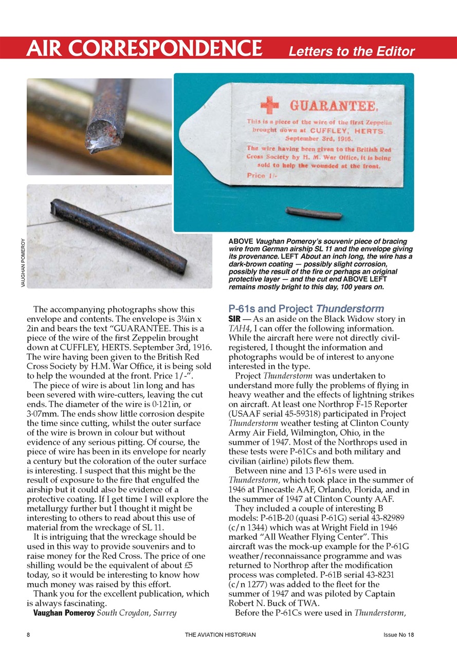 The Aviation Historian Magazine Preview Pages